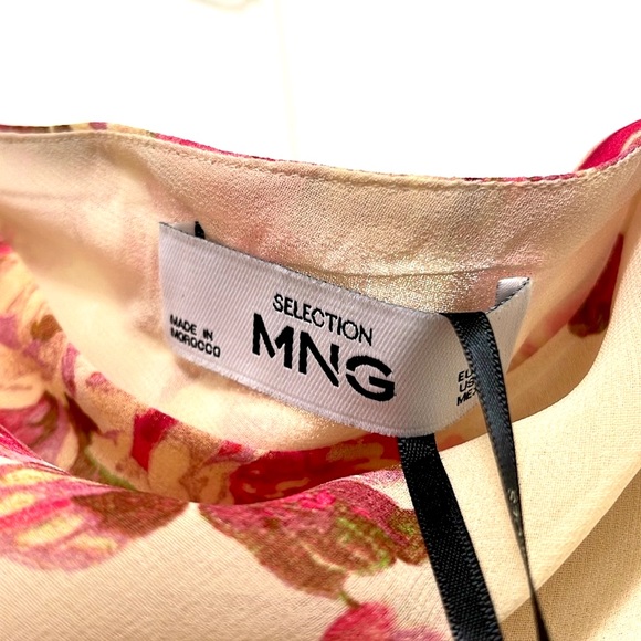 NWT MANGO Selection Asymmetrical Floral Dress - Picture 6 of 9